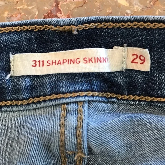 Levi’s | Women’s medium blue 311 shaping skinny jeans,  size 29 - Picture 7 of 12